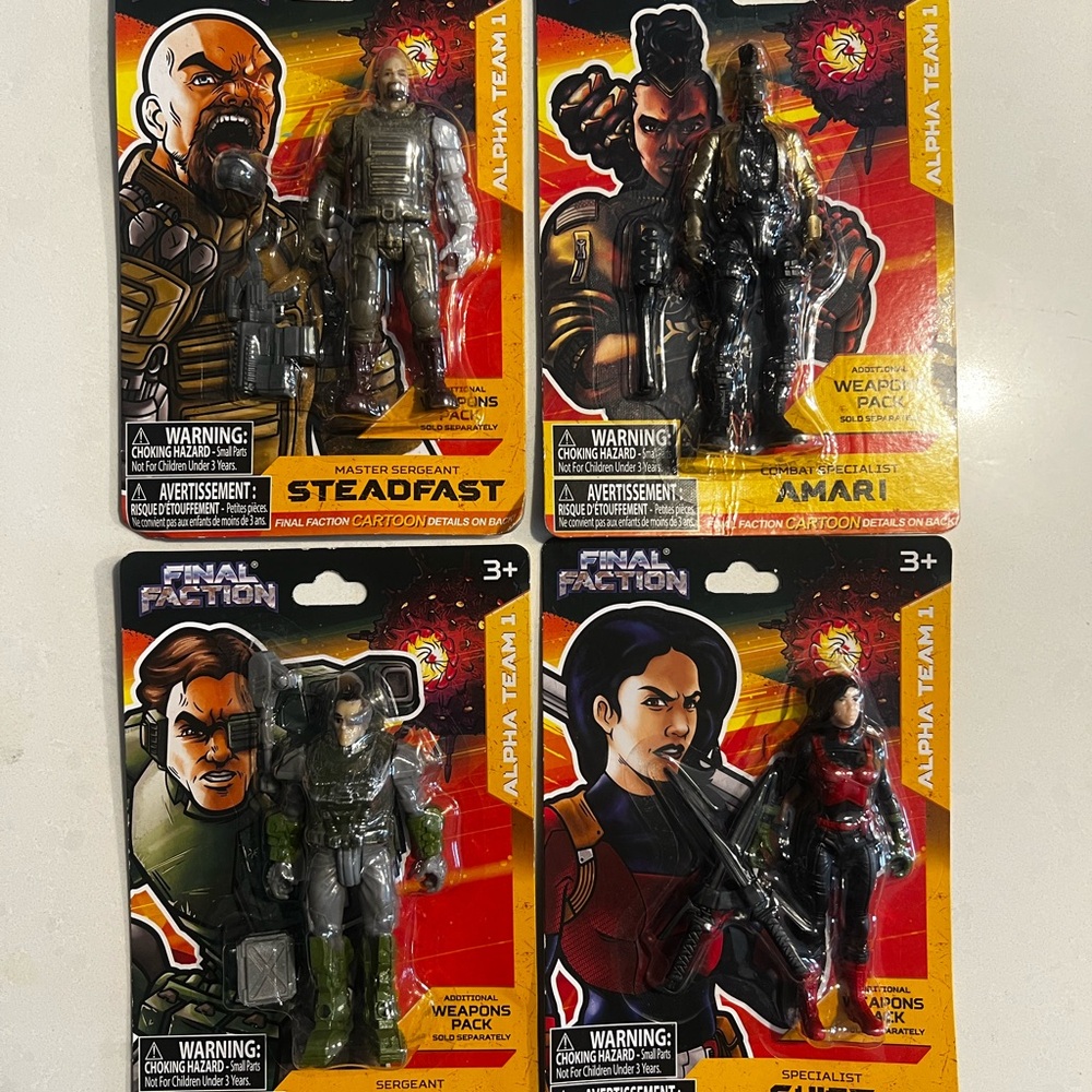 Ina Final Faction Alpha Team 1 Specialist Shift Action Figure - Red and Black